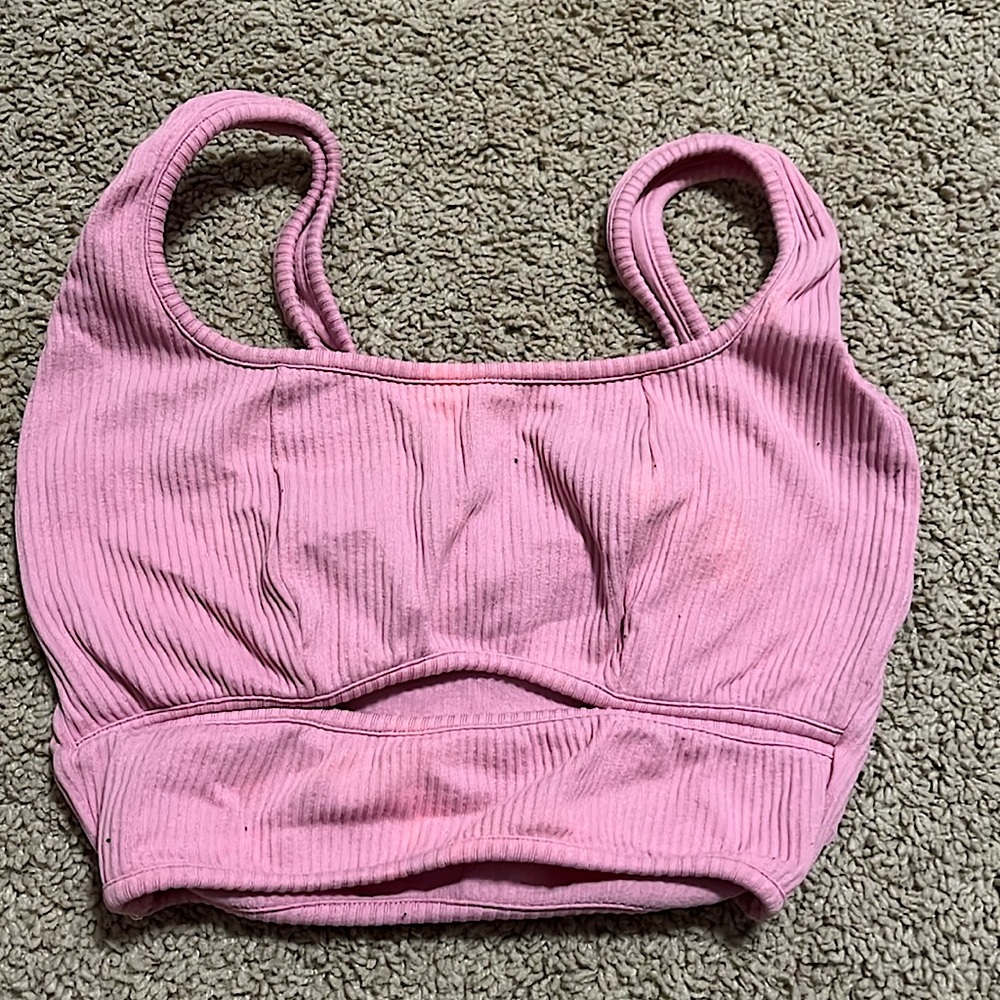 Pink crop top